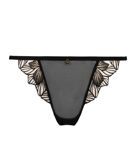 Atelier Amour Fleur Défendue Slip - Zwart