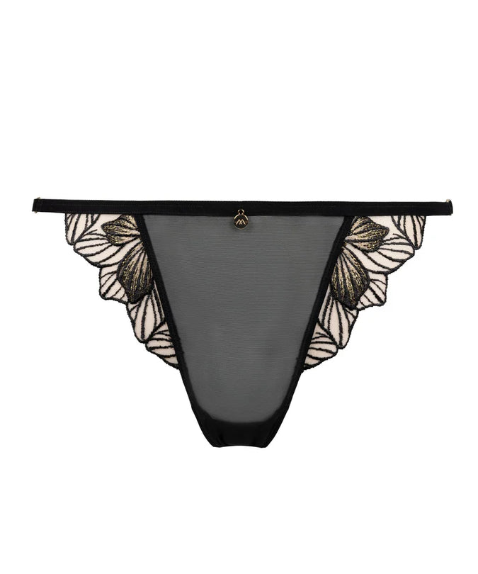 Atelier Amour Fleur Défendue Slip - Zwart