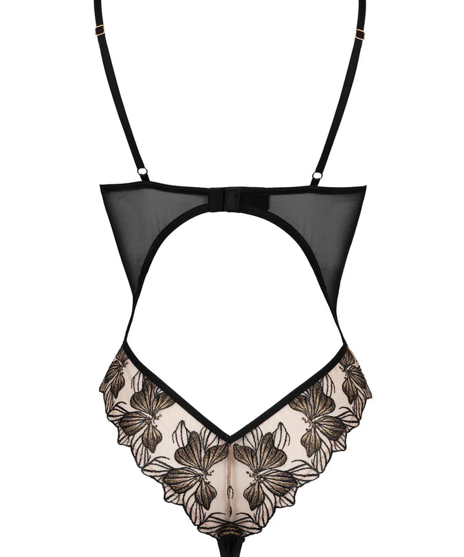 Atelier Amour Fleur Défendue bodysuit - Zwart