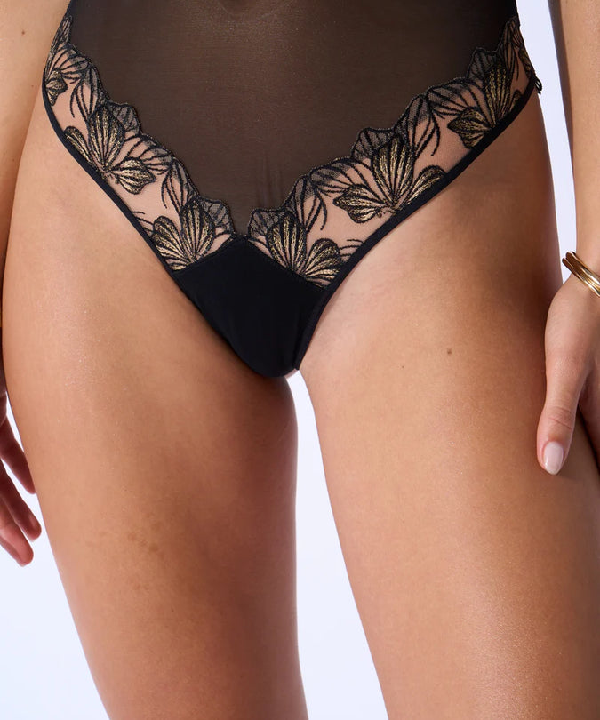 Atelier Amour Fleur Défendue bodysuit - Zwart