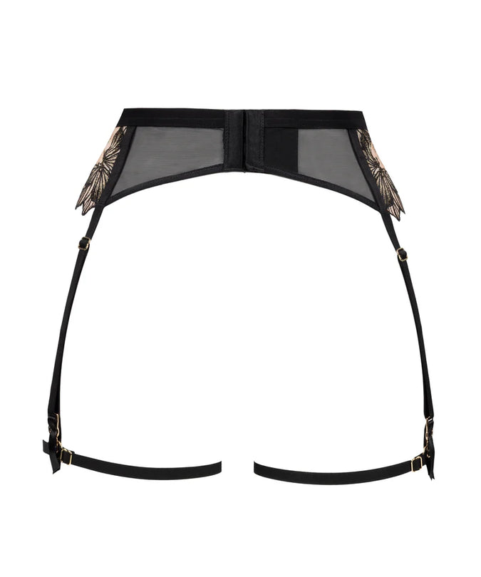 Atelier Amour Fleur Défendue Jarretelgordel - Zwart