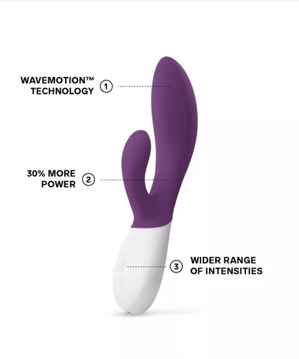 Pleasure nummer 22 van LELO: Ina Wave 2 Pruim - Rabbit Vibrator