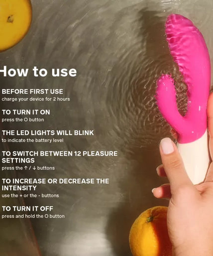 Pleasure nummer 22 van LELO: Ina Wave 2 Pruim - Rabbit Vibrator