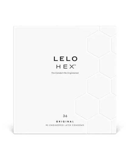 Pleasure nummer 18 van LELO: HEX condooms, originele verpakking van 36 stuks.