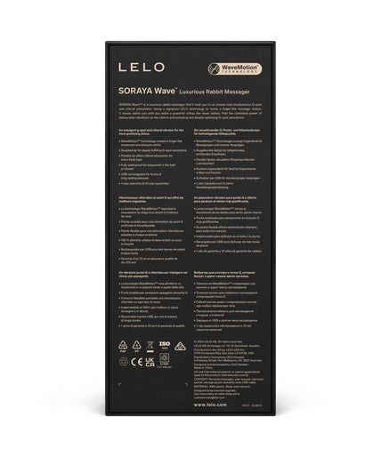 Pleasure nummer 23 van LELO: Soraya Wave Black - Rabbit Vibrator