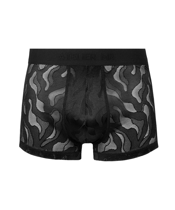 Atelier Amour – Herenboxershort met camouflageprint in zwart