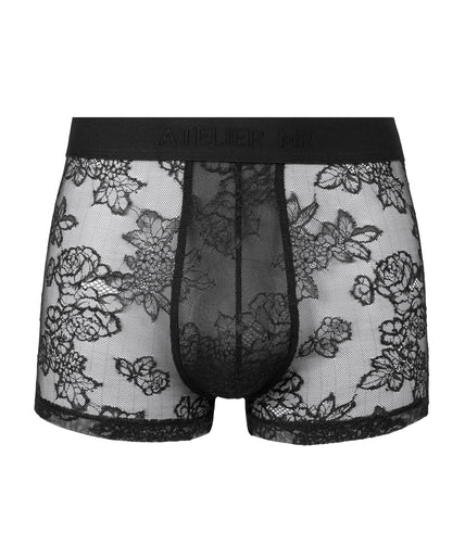 Atelier Amour – Herenboxershort met kant in zwart