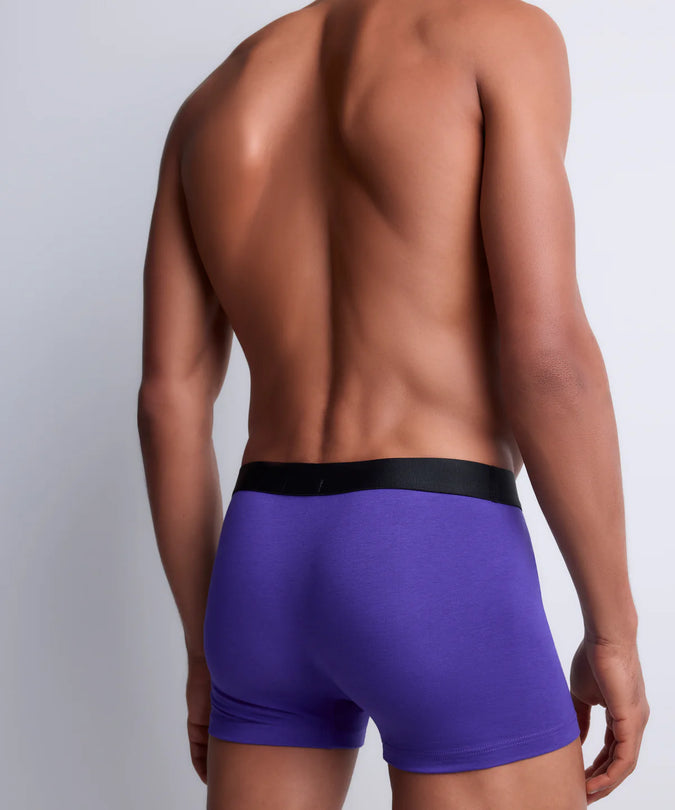 Aubade Heren Boxershorts – Twee stuks, bloemenprint & paars