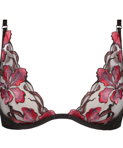 Atelier Amour – Dernier Frisson Beugelbeha Triangle - Zwart & Rood