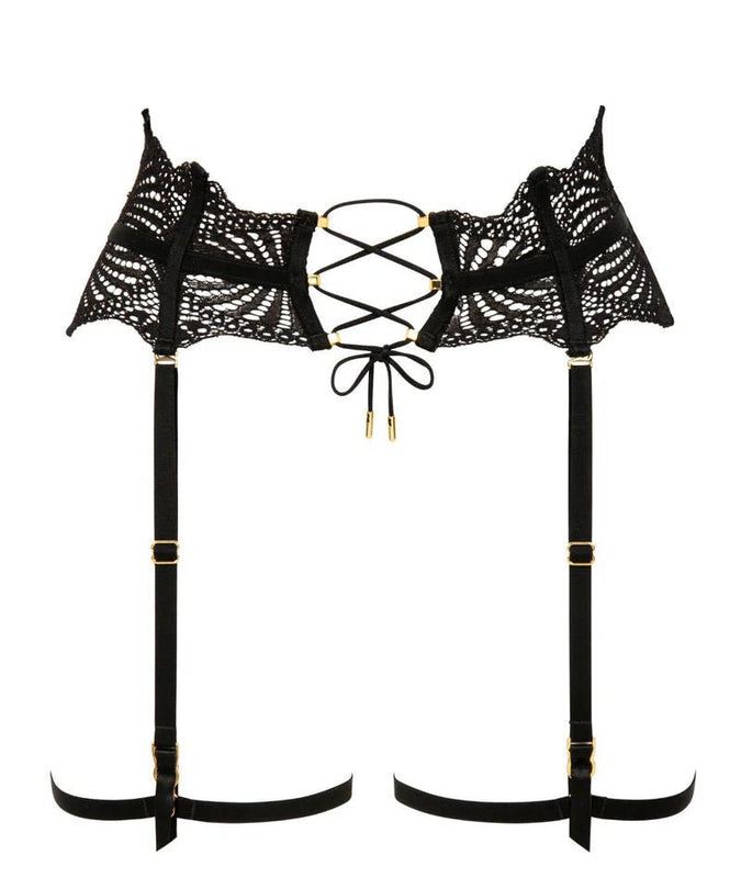 Atelier Amour Enlace Moi Suspender Belt - Black - Pleasurements