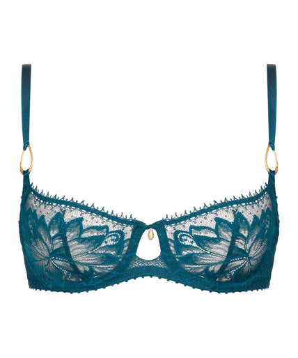 Aubade Flawless Love Half Cup Balconette Bra in Dragonfly - Pleasurements