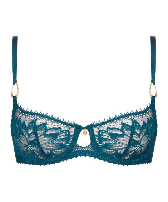 Aubade Flawless Love Half Cup Balconette Bra in Dragonfly - Pleasurements