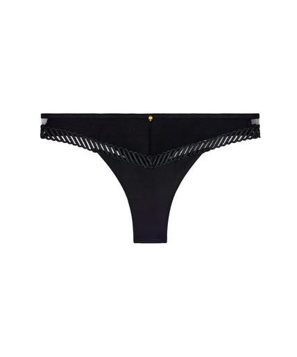 Aubade Sheer Emotion Tanga Black - Pleasurements