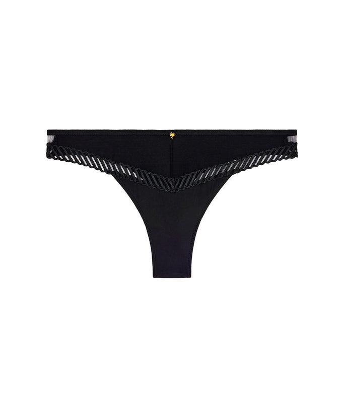 Aubade Sheer Emotion Tanga Black - Pleasurements