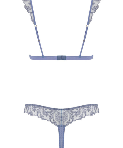 Coco de Mer Elandra Triangle Bra in soft powder blue - Pleasurements