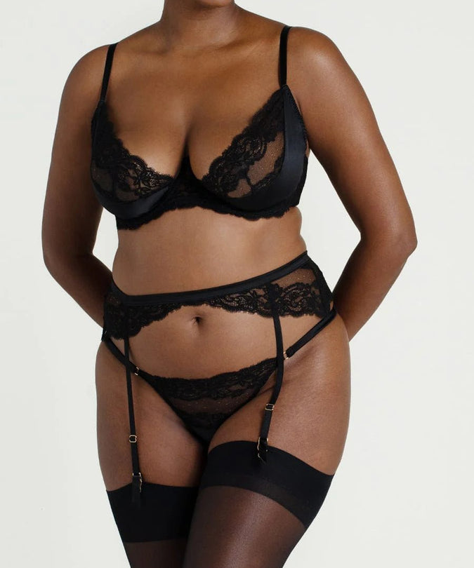 Coco de Mer Seraphine Suspender Belt - Pleasurements