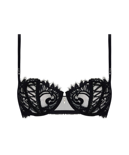 Lise Charmel Balconette Bra Desirs de Venise in Seductive Black - Pleasurements