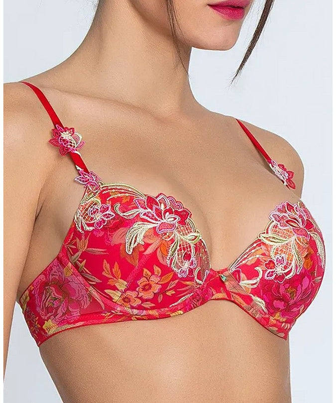 Lise Charmel Soft padded Bra Foret Rubis (Beautiful ruby red) - Pleasurements