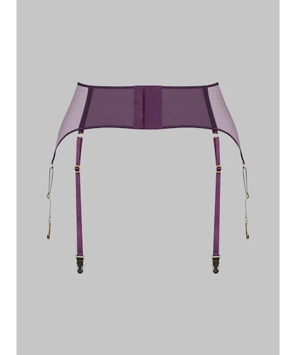 Maison Close L'Amoureuse Garter Belt Purple Orchid - Pleasurements