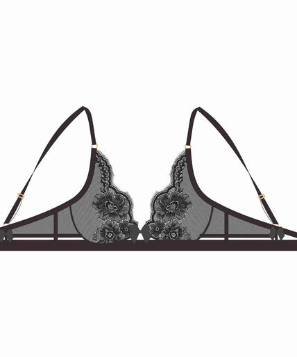 Shikkosa Carlotta Underwire Bra in Black - Pleasurements