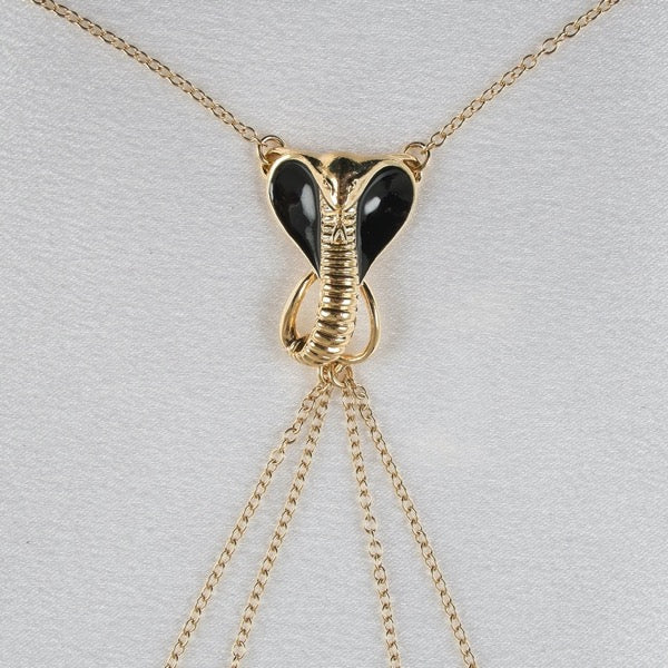 Sylvie Monthulé Breast Sacred Cobra Necklace Design Gold - Pleasurements
