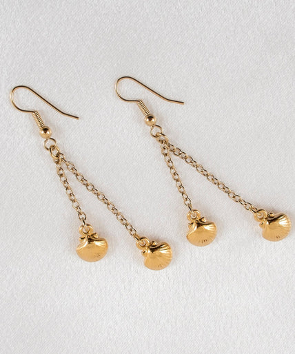 Sylvie Monthulé Dual Shells Design Earrings Gold - Pleasurements