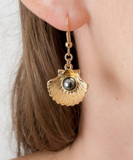 Sylvie Monthulé Ocean Secrets Design Earrings Gold - Pleasurements