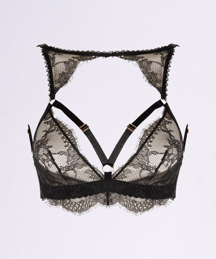 Pleasurements No Cup Bralette Black - Pleasurements